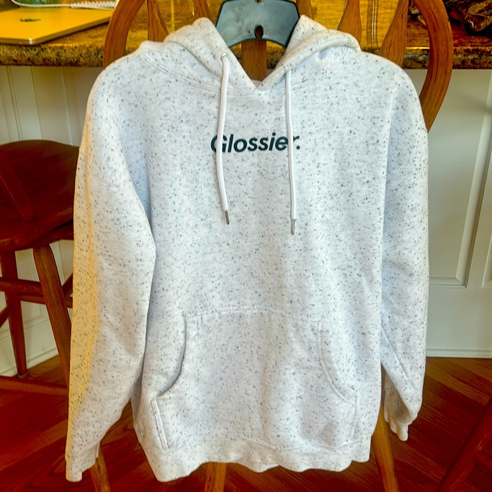 Super cute Glossier hoodie like new size M